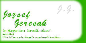 jozsef gercsak business card